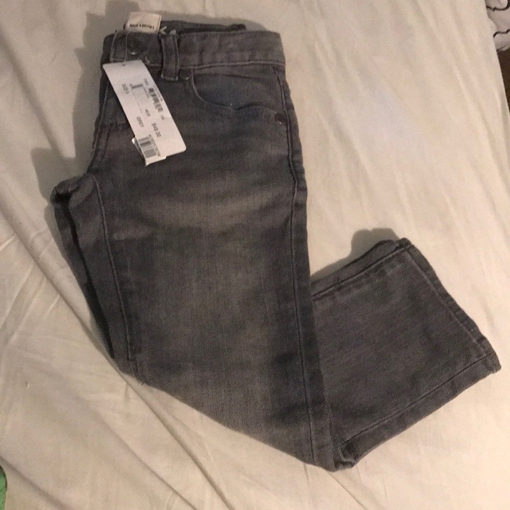Peek dungarees slim fit grey denim jeans
